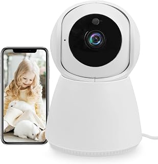 Wireless WiFi 2K HD Pan/Tilt Indoor Security Camera Smart 2.4GHz Dog Camera with Cloud & SD Card Storage Night Vision Motion Detection 2-Way Audio for Baby Monitor/Pet Camera