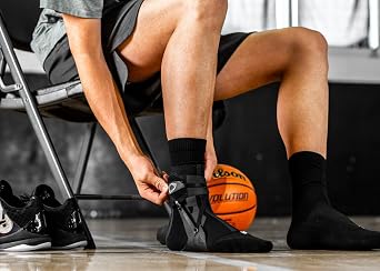 BETTERGUARDS 3.0 Ankle Brace Bundle + TruComfort Performance Socks | Pair Left & Right Black, Small | Ultra-Light Ankle Protection, Compression Support & Recovery System
