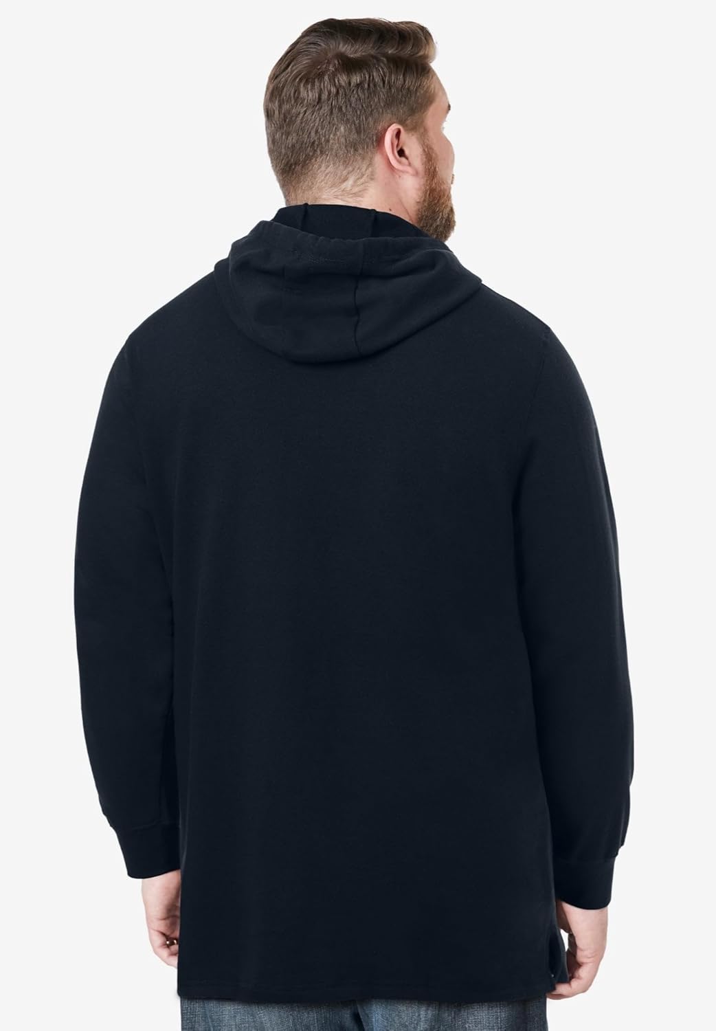 KingSize Men's Big & Tall Fleece Longer-Length Pullover Hoodie