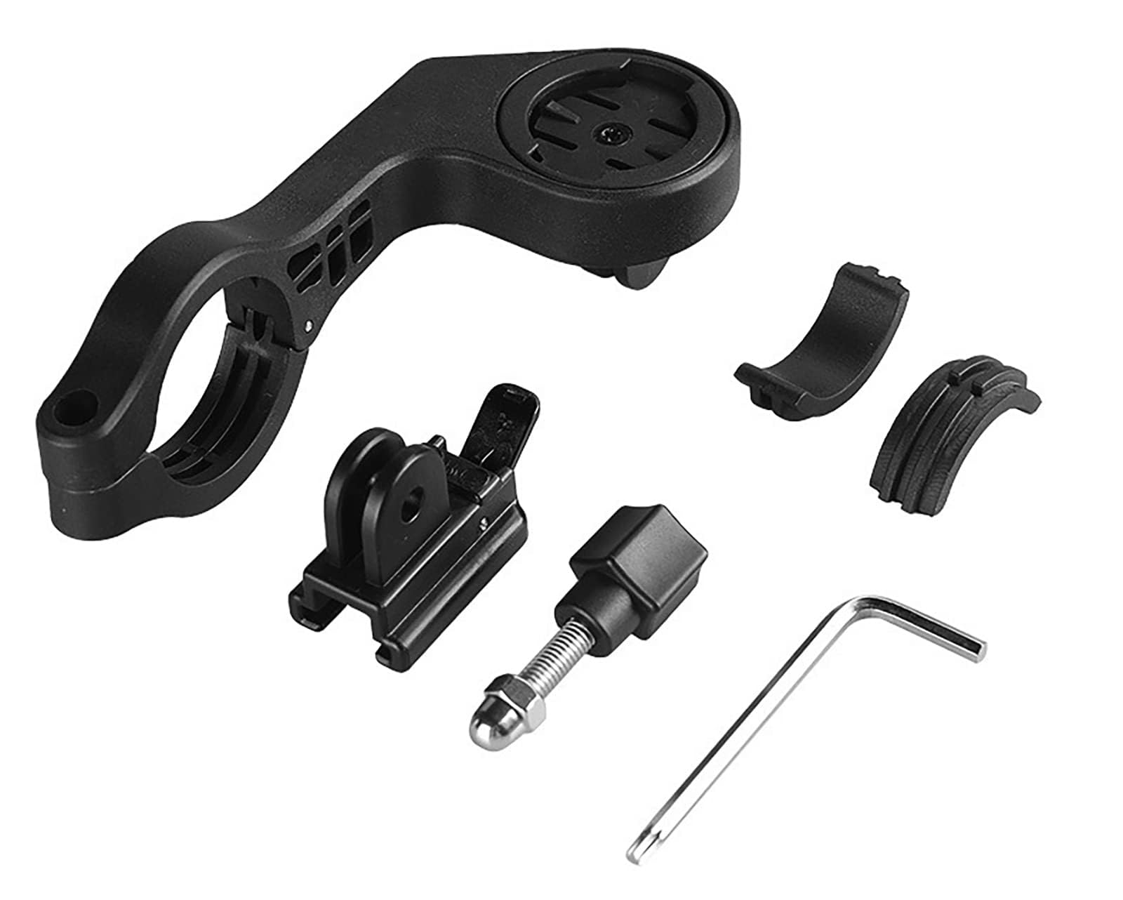 Airtag Mount Hidden Bicycle Seatpost, Bike Computer Mount Compatible with Garmin Edge GPS Cycling Computer, Out Front Garmin Mount Compatible with XOSS G/G+, iGPSPORT, Fits 25.8mm 31.8mm Handlebar