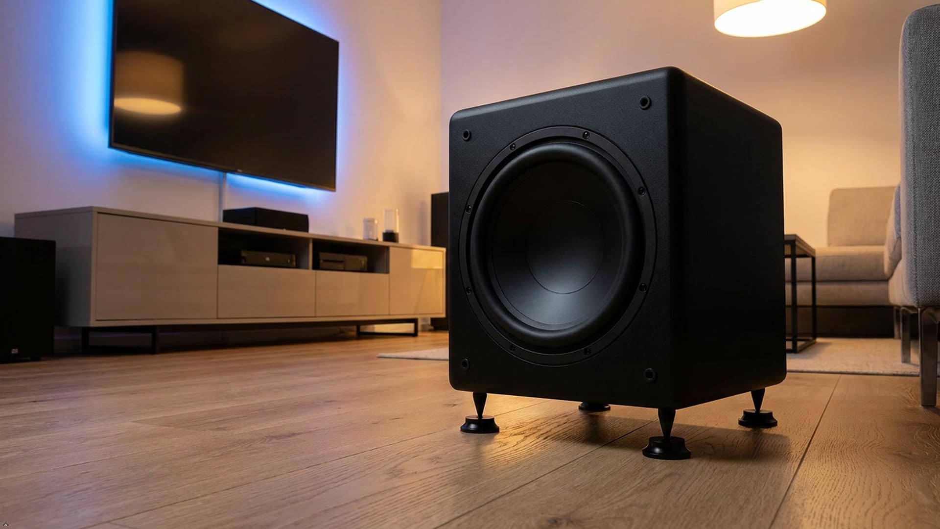 Set di punte e cuscinetti per altoparlanti M6, alluminio nero, Ø10 mm cono con radius pad Ø20 mm, ammortizzatori vibrazioni HiFi