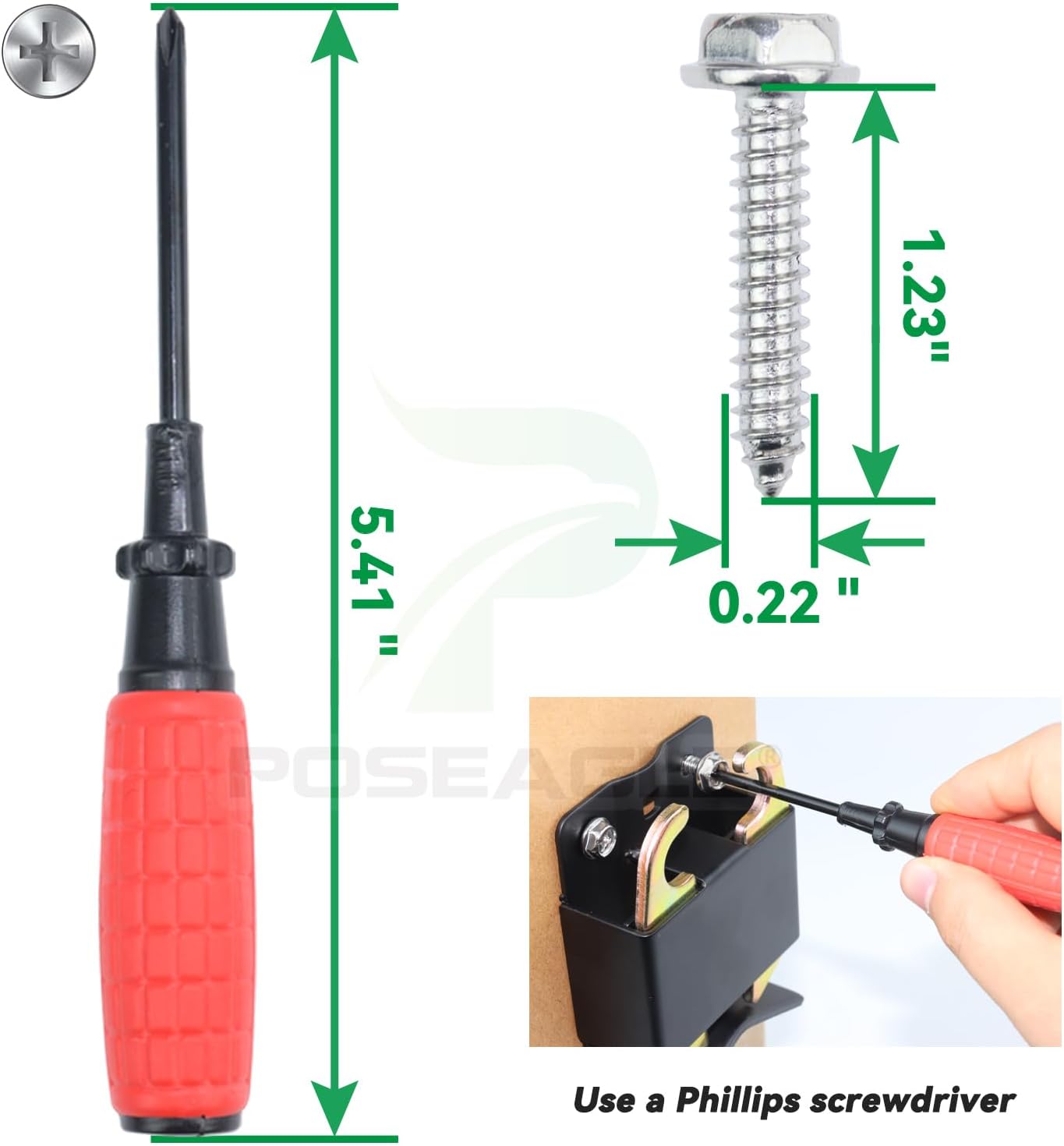 5 inch Black S16100700 Two Way Lockable Gate Latch with 4-Digit Combination Lock and Screwdriver for Metal Gates with 1-1/4" to 1-1/2" Diameter Tubes