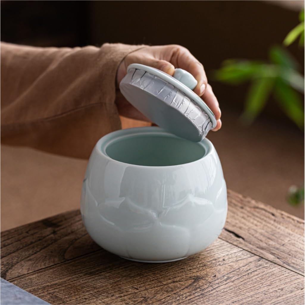 Herbata w puszce, słoik do przechowywania herbaty w domu, kuchnia, słoik z uszczelnieniem, pojemnik do przechowywania, chiński zestaw do herbaty, podwójny słoik, zestaw do przechowywania