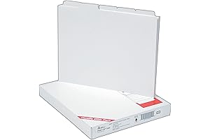 Oxford Blank White On Binder Dividers 1/5 Cut Tabs