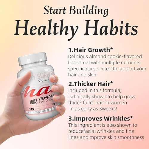 Miniatura 8 de Suplemento para el crecimiento del cabello para mujeres, promueve un cabello más grueso, más lleno y más fuerte, con biotina, extracto de hierbas,