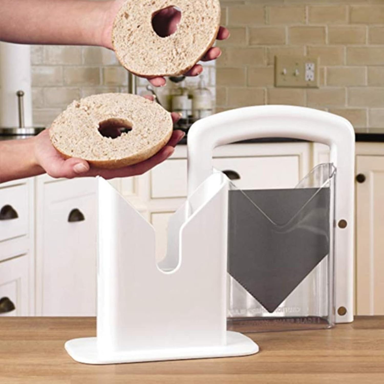 NSADE Household Bread Knife Cutter Rack Toast Slicing Assistant Bagel Slicer Baking Mold