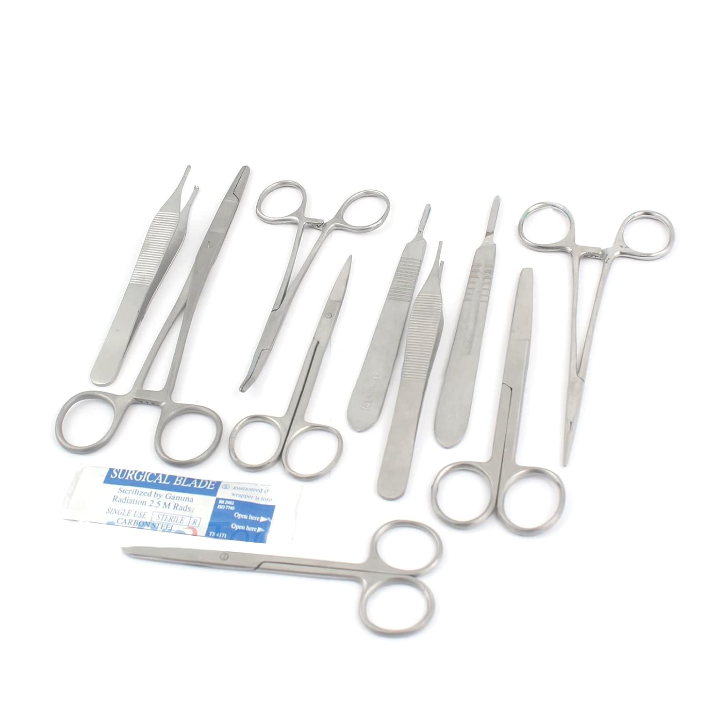 30 PC Instruments Forceps+Scissors+Needle-Holder+Blade A+ Quality