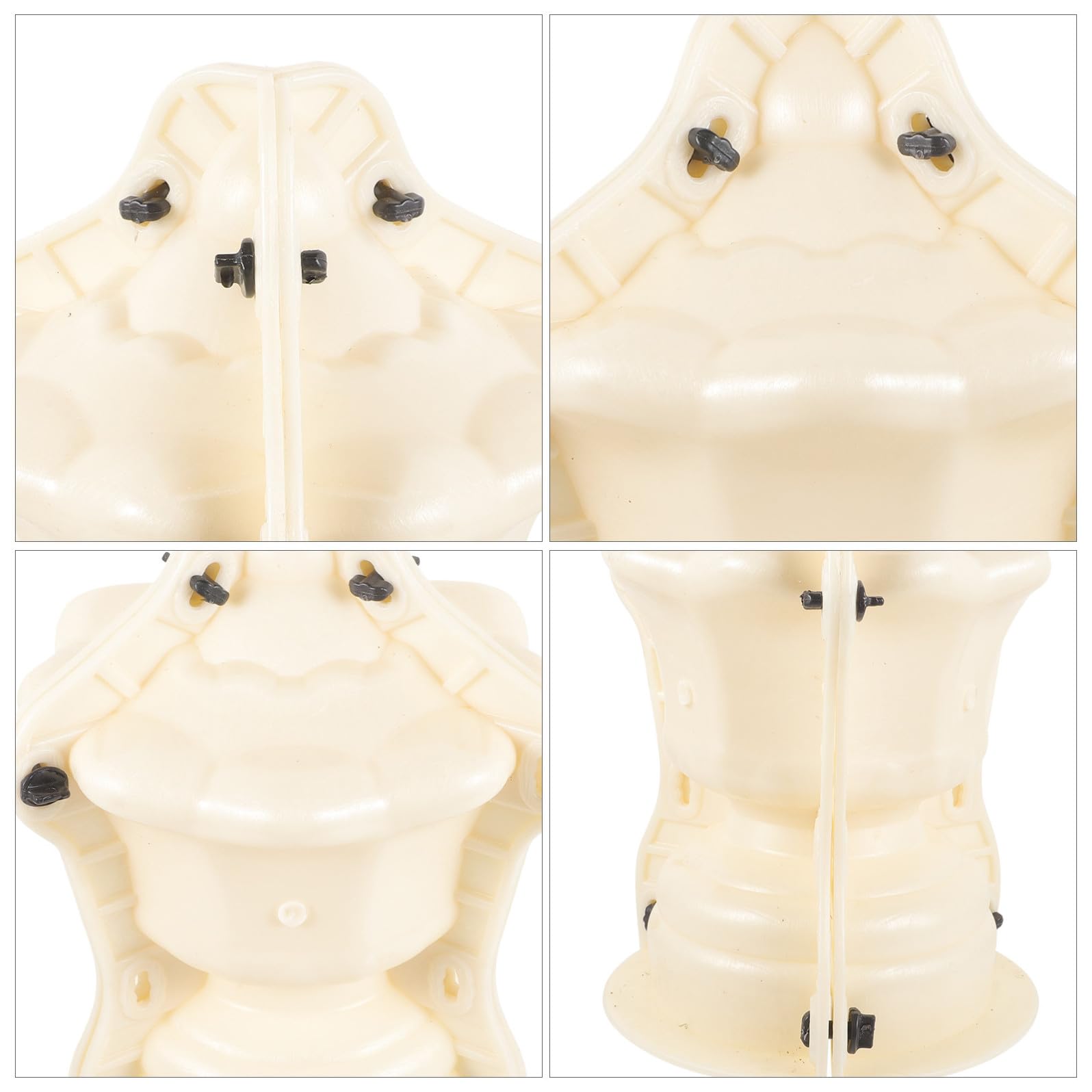 INOOMP Stampo per Colonna Romana in Plastica Beige Leggera senza Bave, Modello Sfera per Decorazione Balcone e Giardino, per Appassionati di Fai-da-te