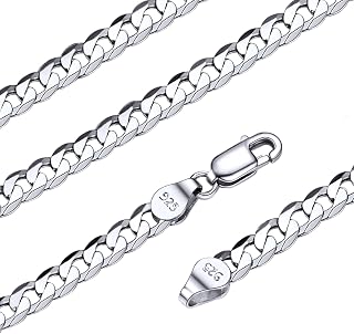 [Silvora] シルバー925 ネックレス メンズ チェーンのみ 喜平 金属アレルギー チェーンネックレス レディース 55cm 幅5mm アクセサリー