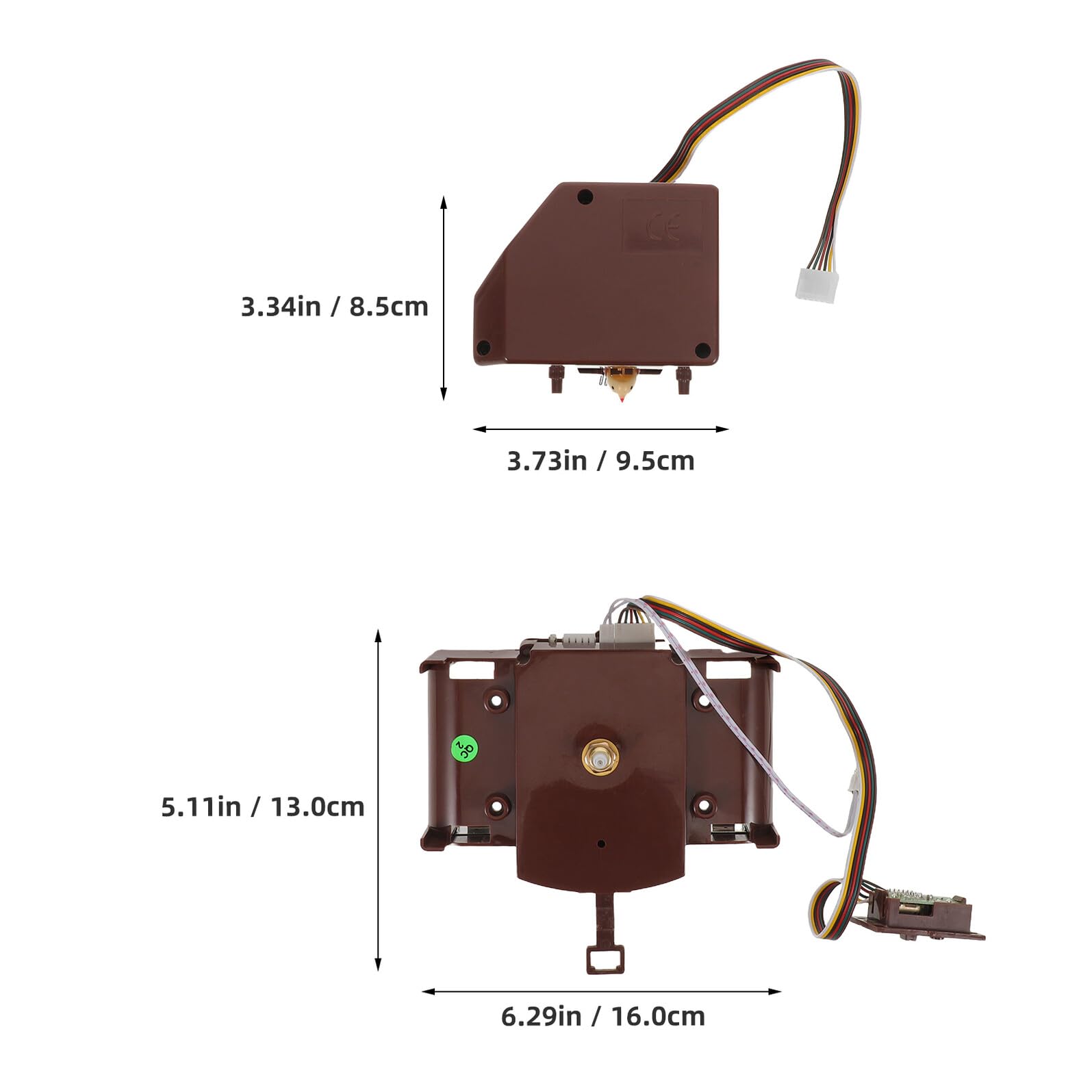 Angoily Mouvement d'Horloge à Coucou Quartz Musique et Mécanisme Rotatif Pièce de Remplacement DIY Précise pour Horloge Murale Rétro Contrôle Lumineux et Sonnerie Réglable Compatible