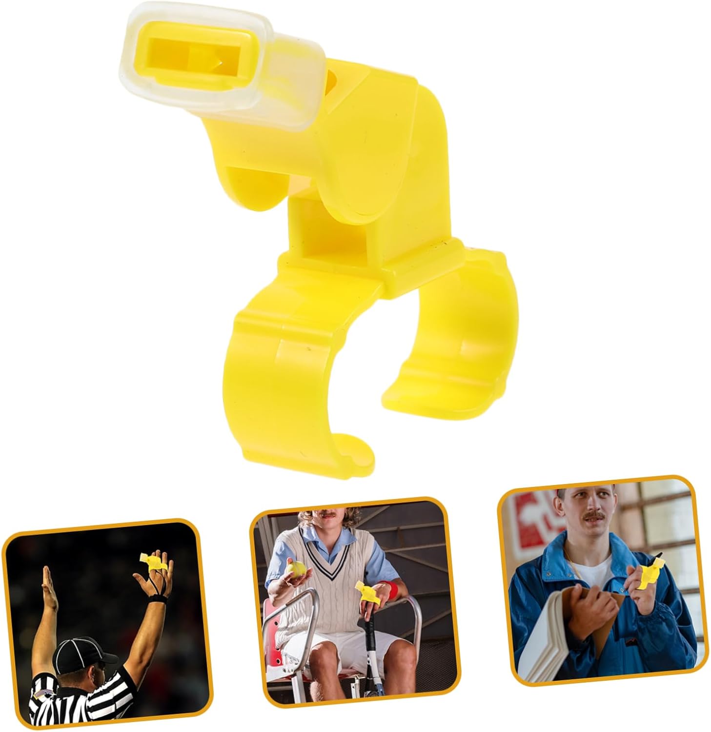 Sosoport Two-Tone Whistle Outdoors Football Whistle Key Whistle Hiking Whistles Sport Hook Whistle Football