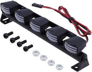 Hobbypark RC Car Light Bar Kit 5 LEDs Body Shell Roof Lights for 1/10 RC Crawler Car Truck Accessories