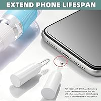 Vista 3 de Kit de limpieza para AirPod, kit de limpieza multiherramienta para iPhone, reparación y recuperación de teléfonos celulares iPhone y iPad (tipo C)