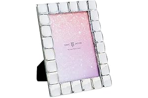 Isaac Jacobs Decorative Sparkling Jewel Picture Frame