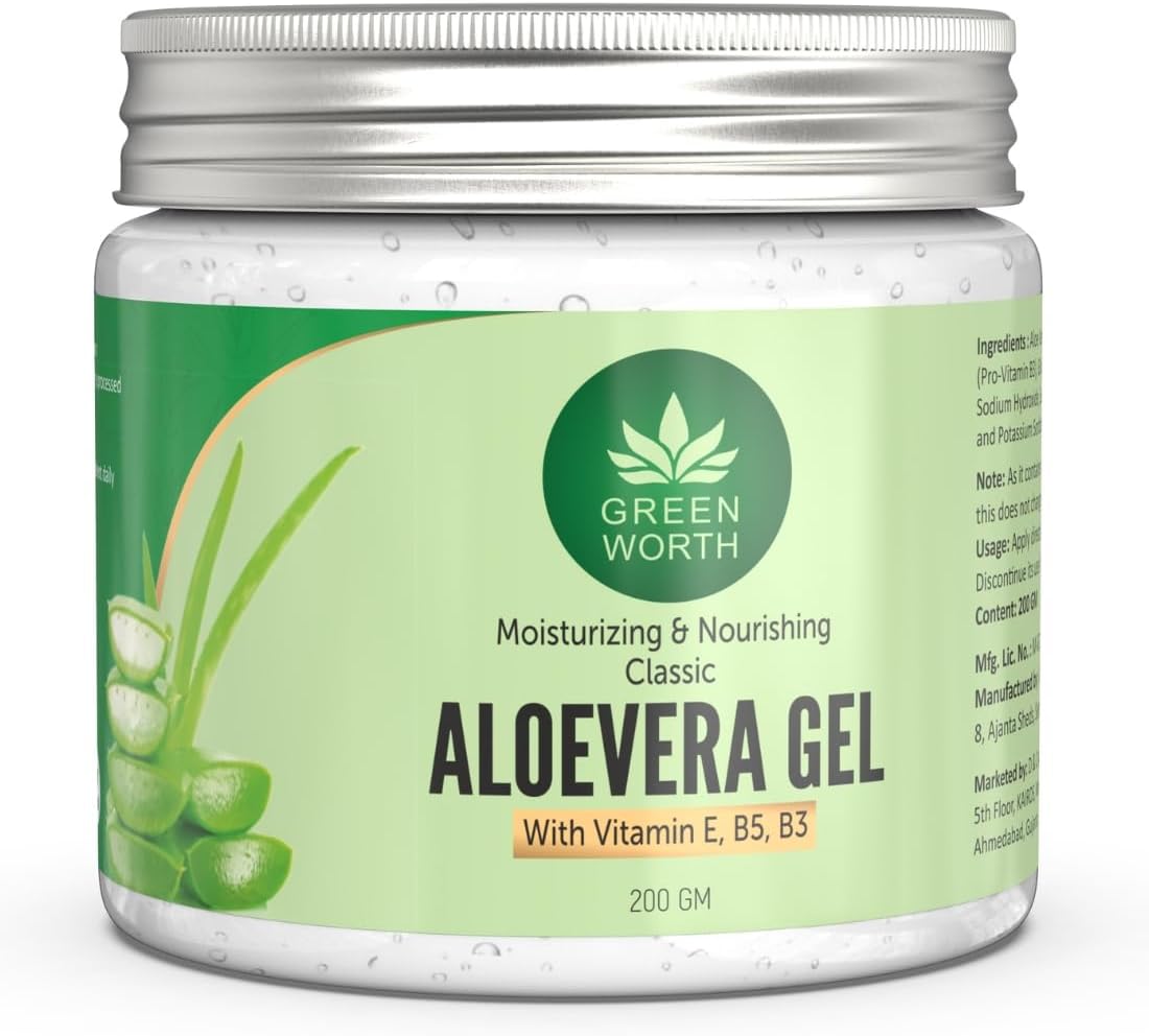 Pure Aloe Vera Gel With Vit B3, E And Pro-Vit B5 | 200 Gms