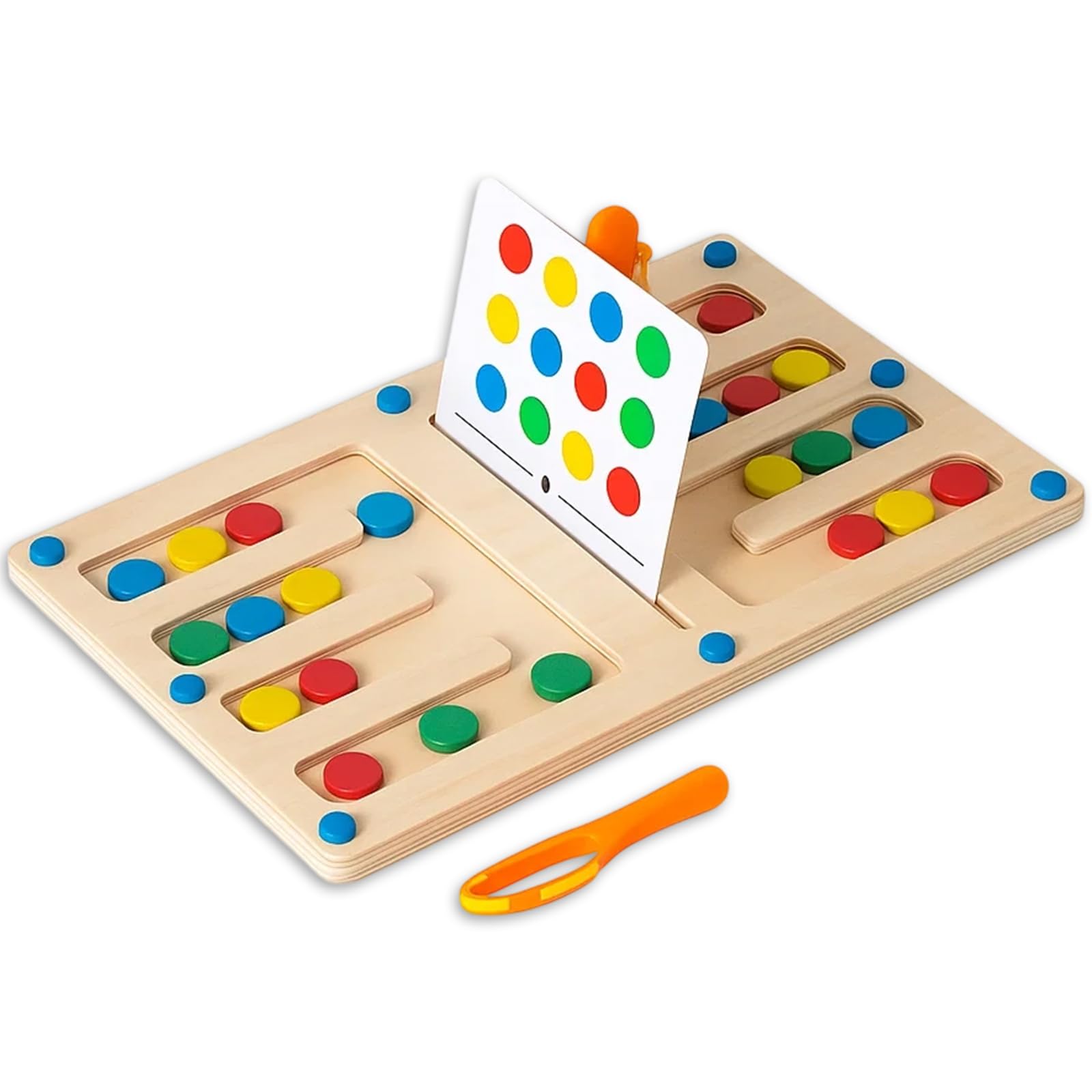 Magnetic Maze, Wooden Toys for Kinds, Puzzles for 3 Year Olds, Magnetic Games for Kids, Educational Learning Toy for Fine Motor Skills, It is the first choice for parents