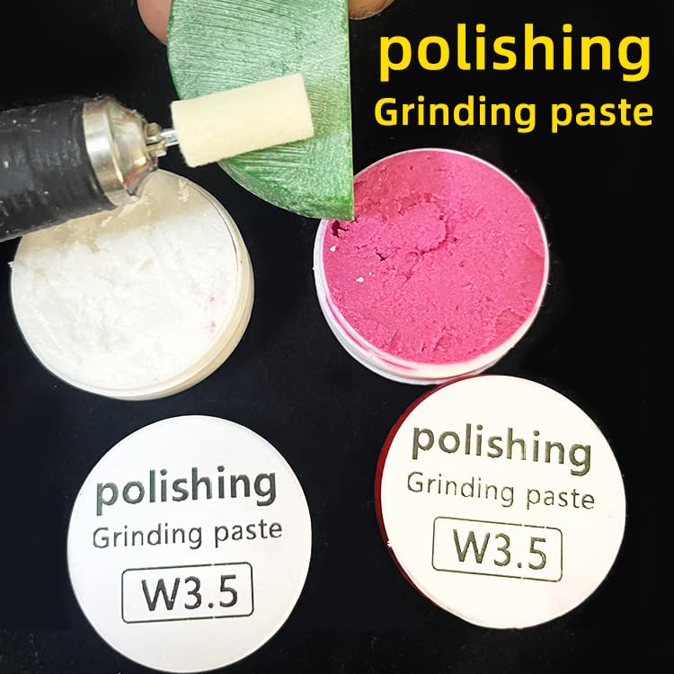 Diamond Grinding Paste; Jadeite Jade Metal polishing Paste; Mirror Grinding polishing Materials; Jade polishing Powder Tools. (White W3.5)