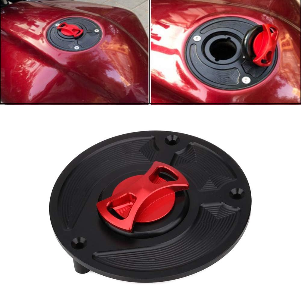 Best Seller CNC Aluminum Billet Keyless Twist off Gas Fuel Tank Cap Cover Compatible With H.o.n.d.a CB599 98-06 / CB600 HORNET 98-06 / CBR 600 F2,F3,F4 F4i 91-07 / CB919 02-07
