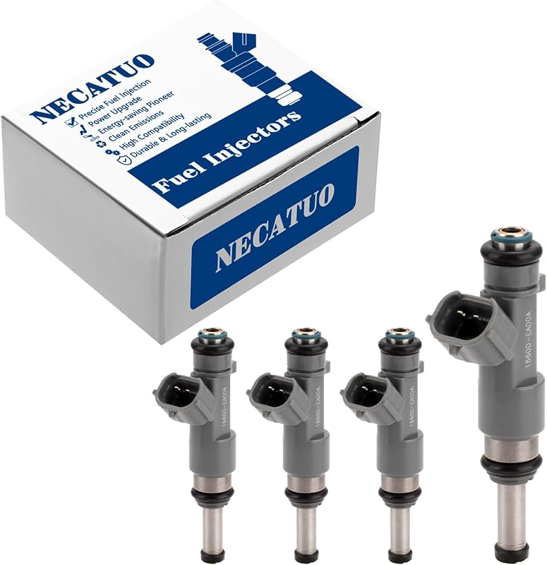 Kit com 4 bicos injetores de combustível NECATUO para Nissan Frontier 2005–2019 2.5L L4 – Substitui FJ744