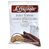 Serra Le Italiane, Italian Natural Toffee Licorice Candy from Calabria Italy, 3.5 Oz (Pack Of 12)