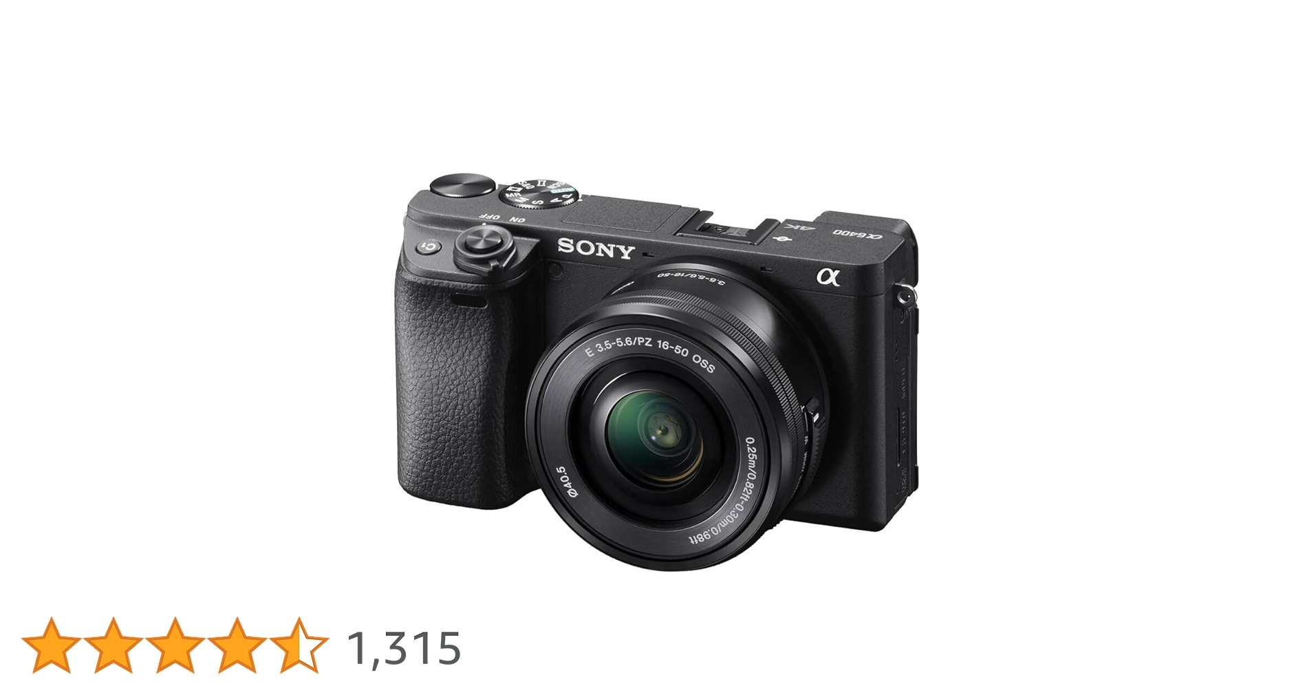 Buy Sony Alpha 6400 | APS-C Mirrorless Camera with Sony 16