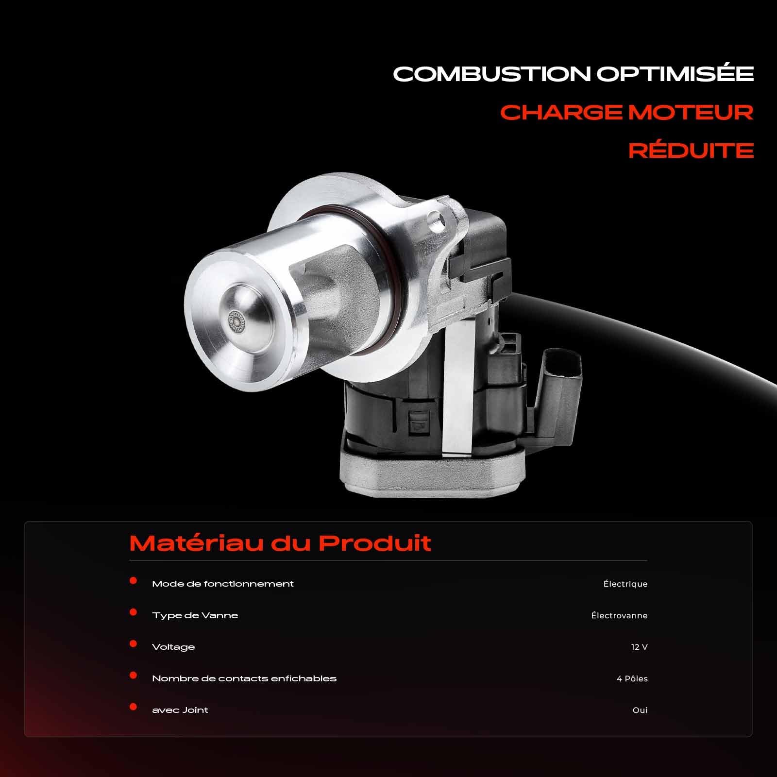 Frankberg Vanne EGR (recirculation des gaz d'échappement) à 4 broches pour | Compatible avec: Châssis-plateau Classe E VF211, Classe C W204, Grand Cherokee III WH WK, 300 C LE LX