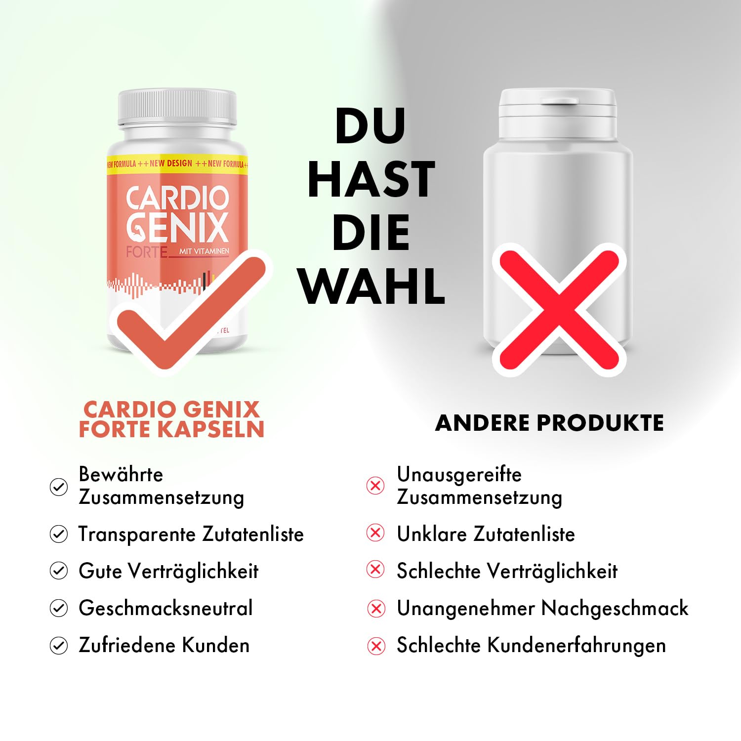 Cardio Genix Forte Kapseln | Aus pflanzlichen Zutaten | Top Qualität | Inhalt: 60 Kapseln pro Dose