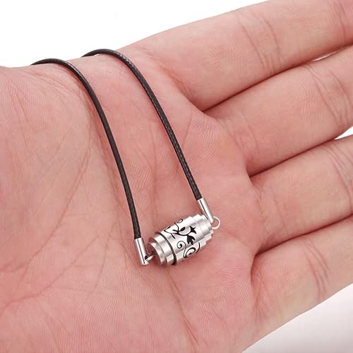 Miniatura 5 de Pulsera difusora de aceites esenciales de aromaterapia de acero inoxidable 316L pulsera de aroma ajustable de cuero con 10 varillas de repuesto