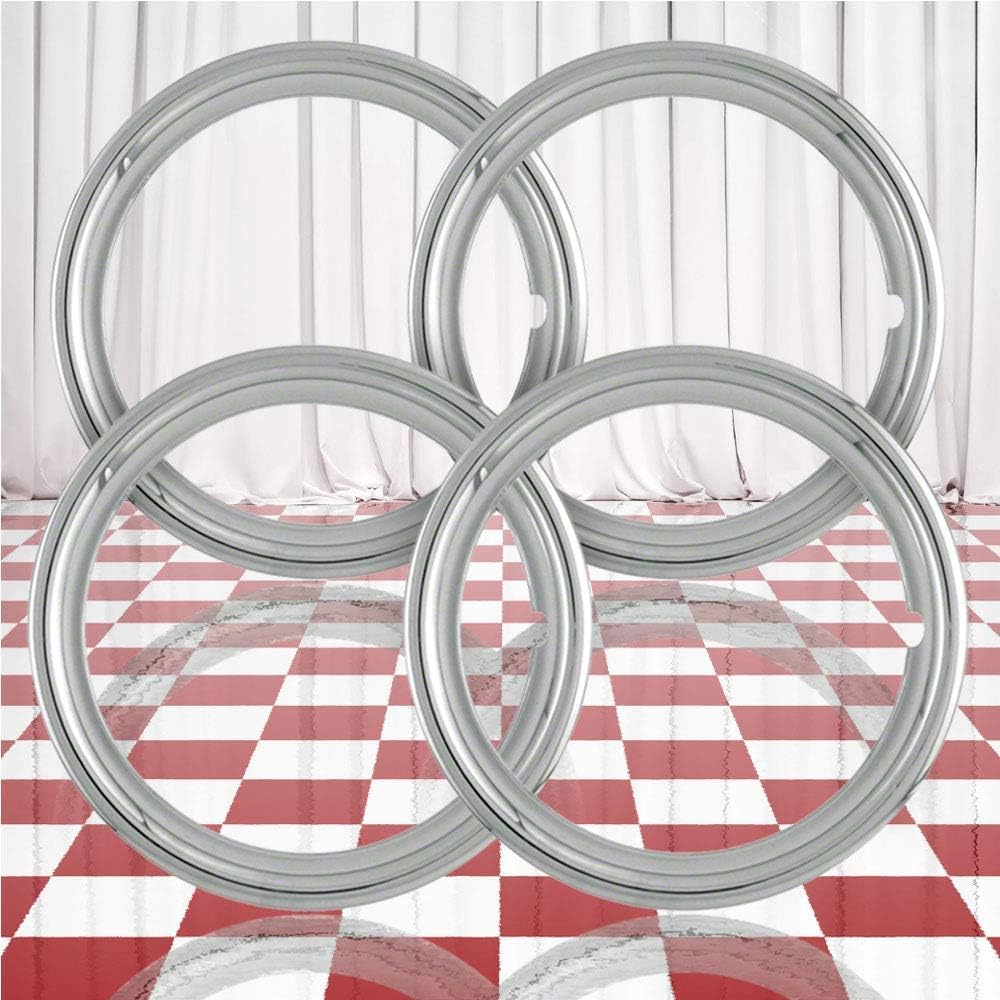 Set of 4 15" Chrome ABS 1 1/2" Deep Wheel Trim Rings