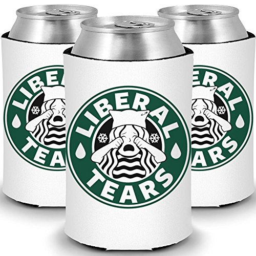 Funny MAGA Liberal Tears Can and Bottle Coolers (3 Pack)