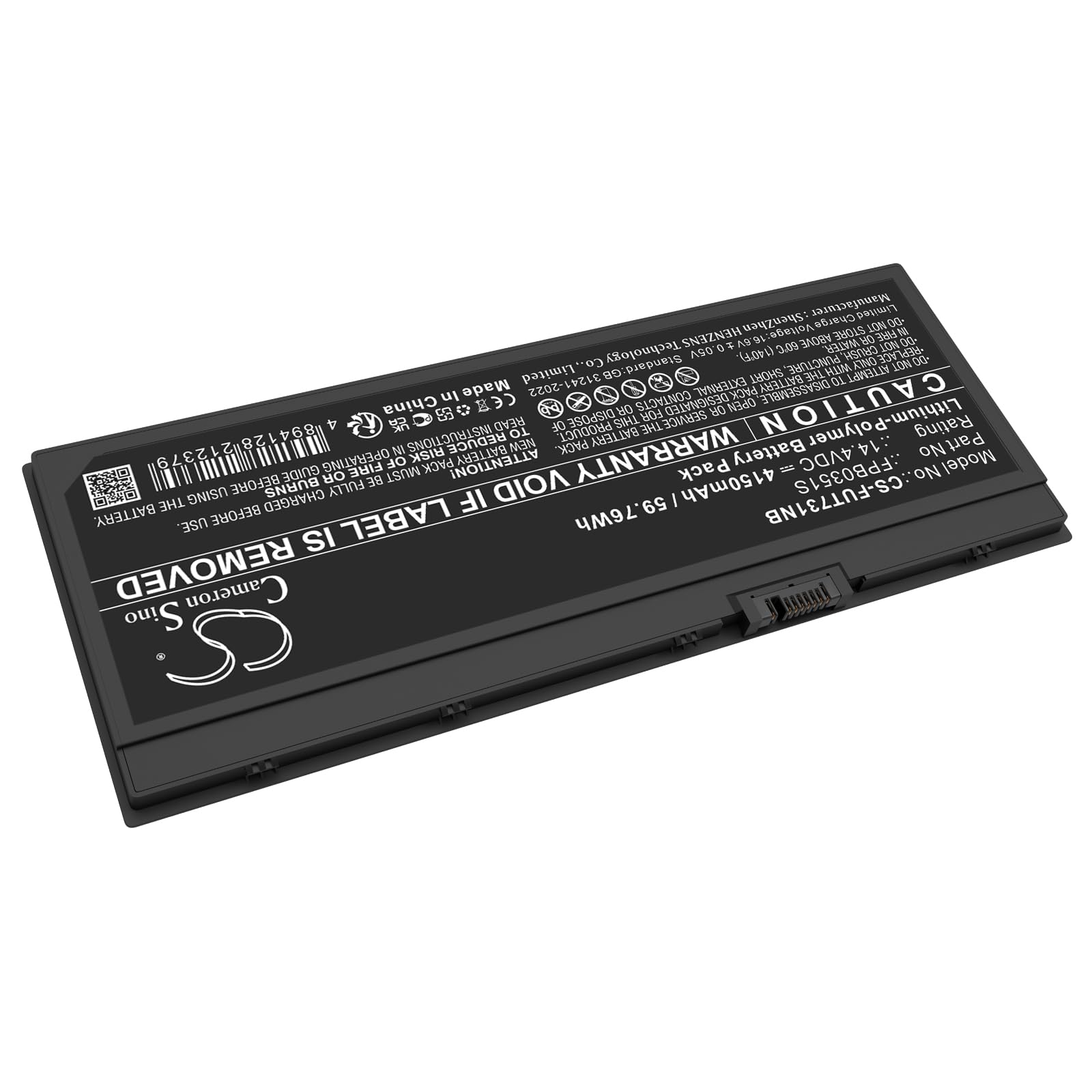 TECHTEK Batteria notebook 4150mAh compatibile con [Fujitsu] LifeBook U7310, LIFEBOOK U7311 sostituisce CP784743-03, FMVNBP251, FPB0351S, FPCBP577 FBA