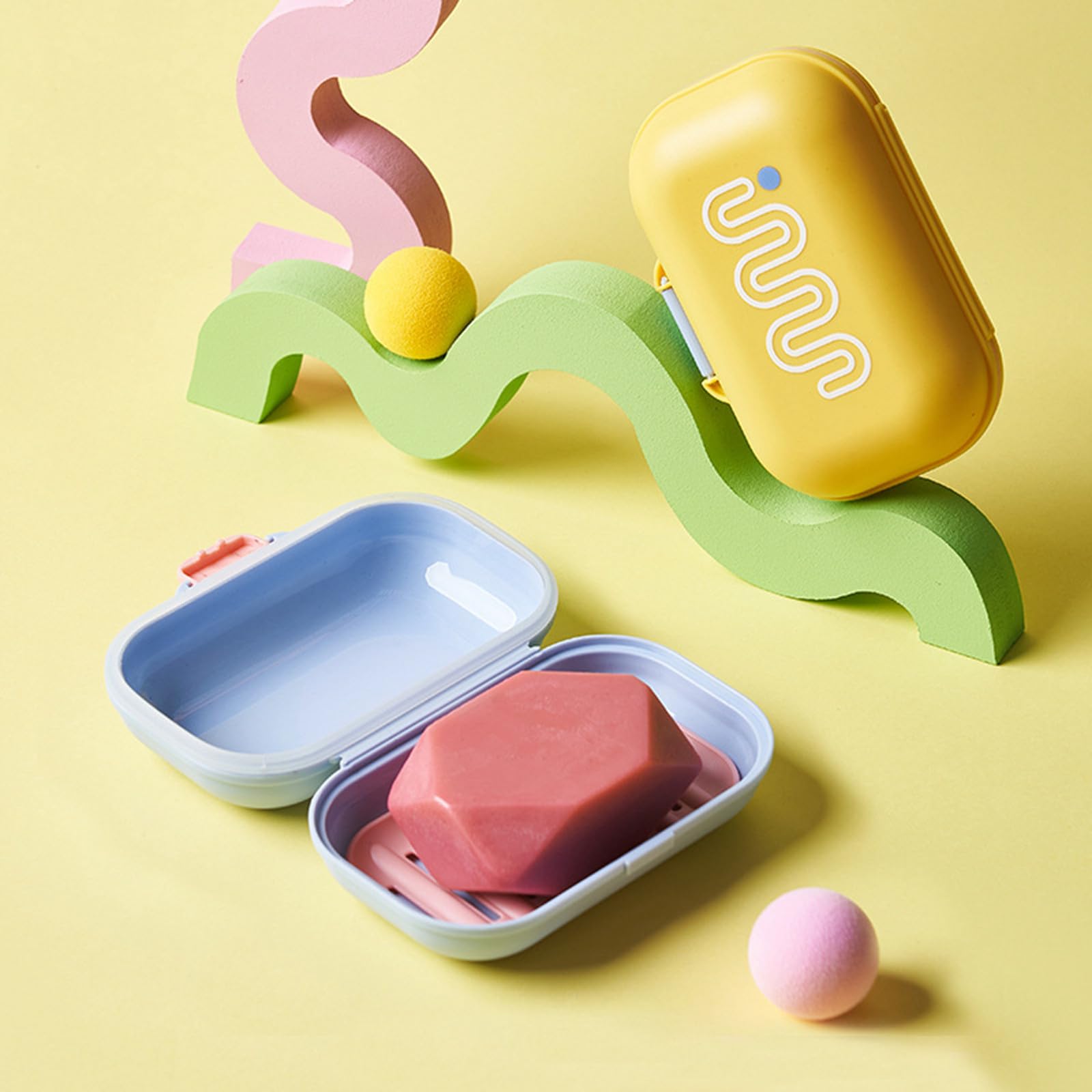 Portasapone Da Viaggio Antigoccia – 2 Pezzi Con Coperchio E Strisce Drenanti – Contenitore In Plastica Per Doccia E Palestra - 2