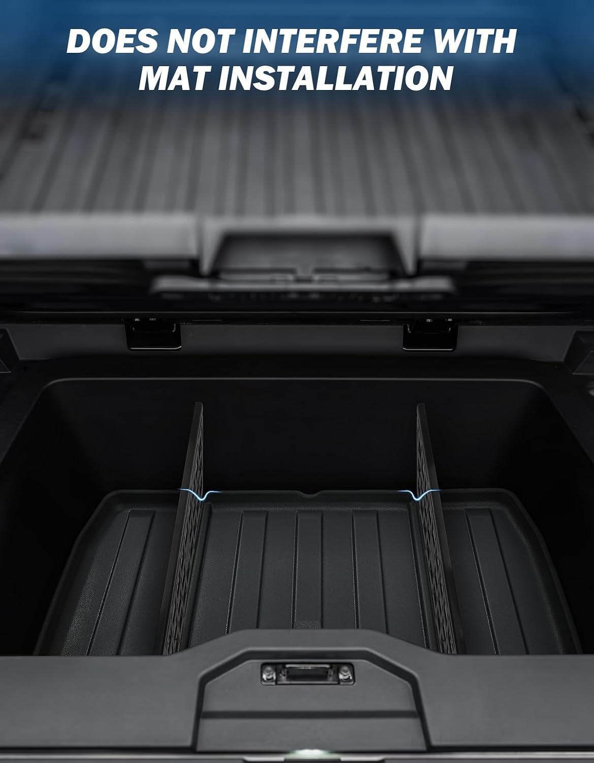 JOYTUTUS Steel Gear Locker Dividers Compatible with Cybertruck 2026 2025 2024 2023 Sub Trunk Dividers Organizers Trunk Lower Bed Storage Molle Panel Dividers Cybertruck Accessories
