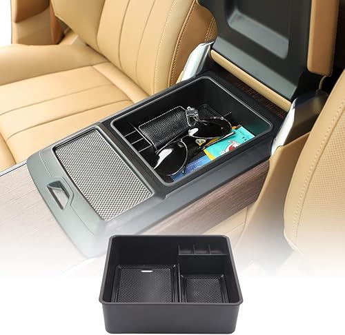 HAPPYHORSE Organizador de reposabrazos de automóvil, caja de almacenamiento compatible con Land Rover Range Rover SportVogue 2023-2026 reposabrazos