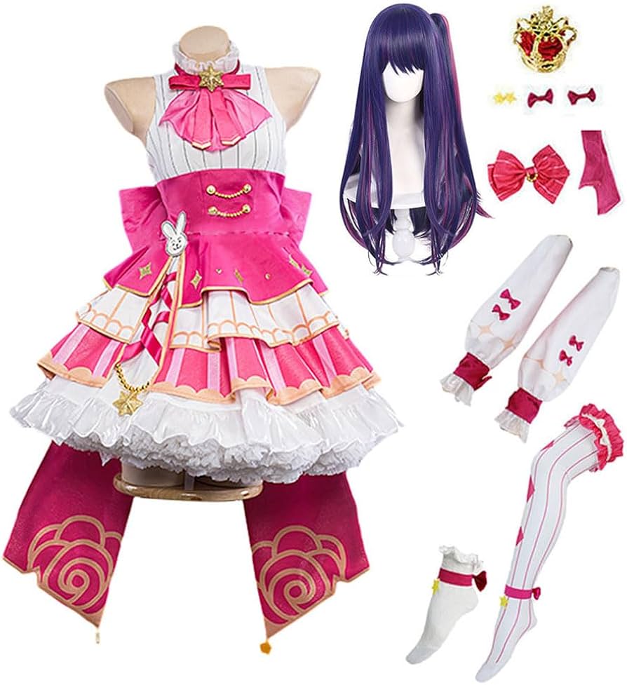 推しの子　星野あい　コスプレ衣装セット Amazon.co.jp: 推しの子 コスプレ衣装 星野アイ 嘘とアイ限定 フル