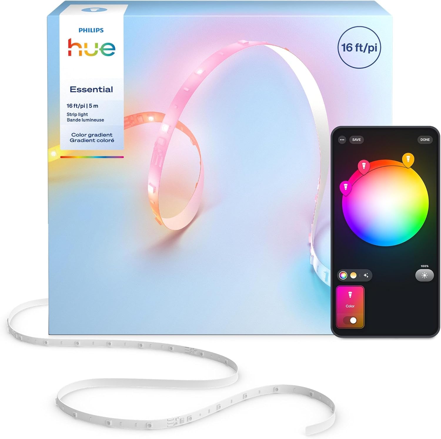 Philips Hue LED Strip - Vibrant Color & App Control -1