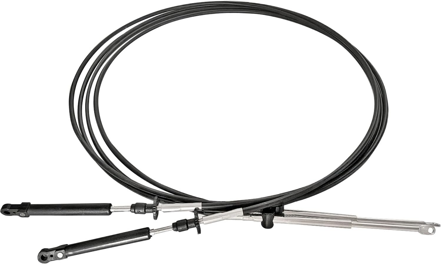 2 PCS Throttle Shift Remote Control Cable Compatible with Johnson/for Evinrude/for OMC, Boat Throttle Cable