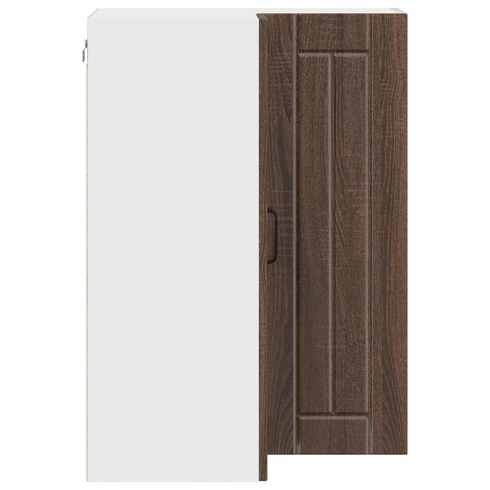 Küchenschrank Braun Eichen-Optik, 57x57x80 cm Holzwerkstoff, Langlebiger Küchenschrank für Kochutensilien, Freistehendes Küchenmöbel mit Stauraum