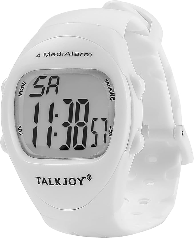 Pro Talking Watch Wristwatch Multiple 4 Alarms Alarm Times Alarm Clock