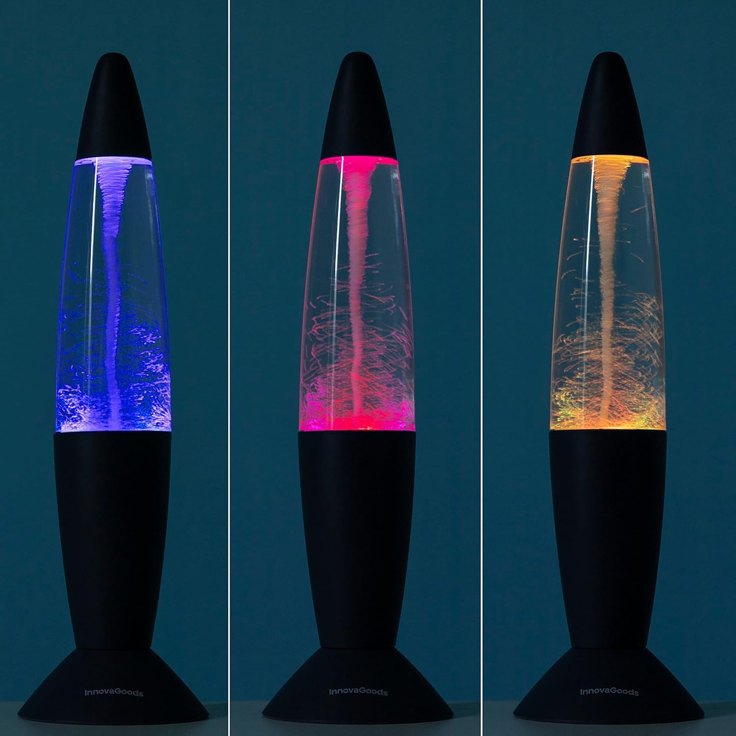 CELLUSTOP Lampada a LED per lava, multicolore 6 colori, lampada Magma LED, a Razzo Tornado Twist