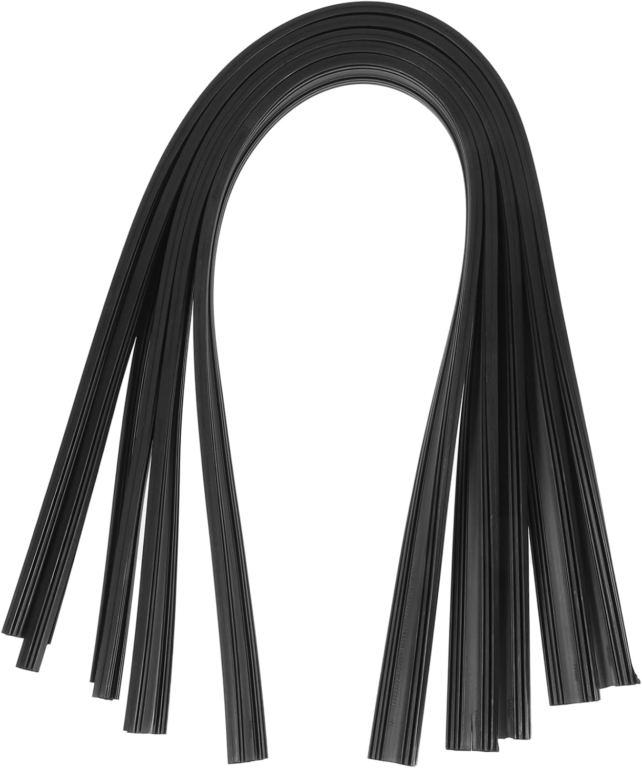10Pcs Car Rubber Strips Wiper Blades Refills for Frameless Wipers Easy Installation Durable Noise Performance for Visibility