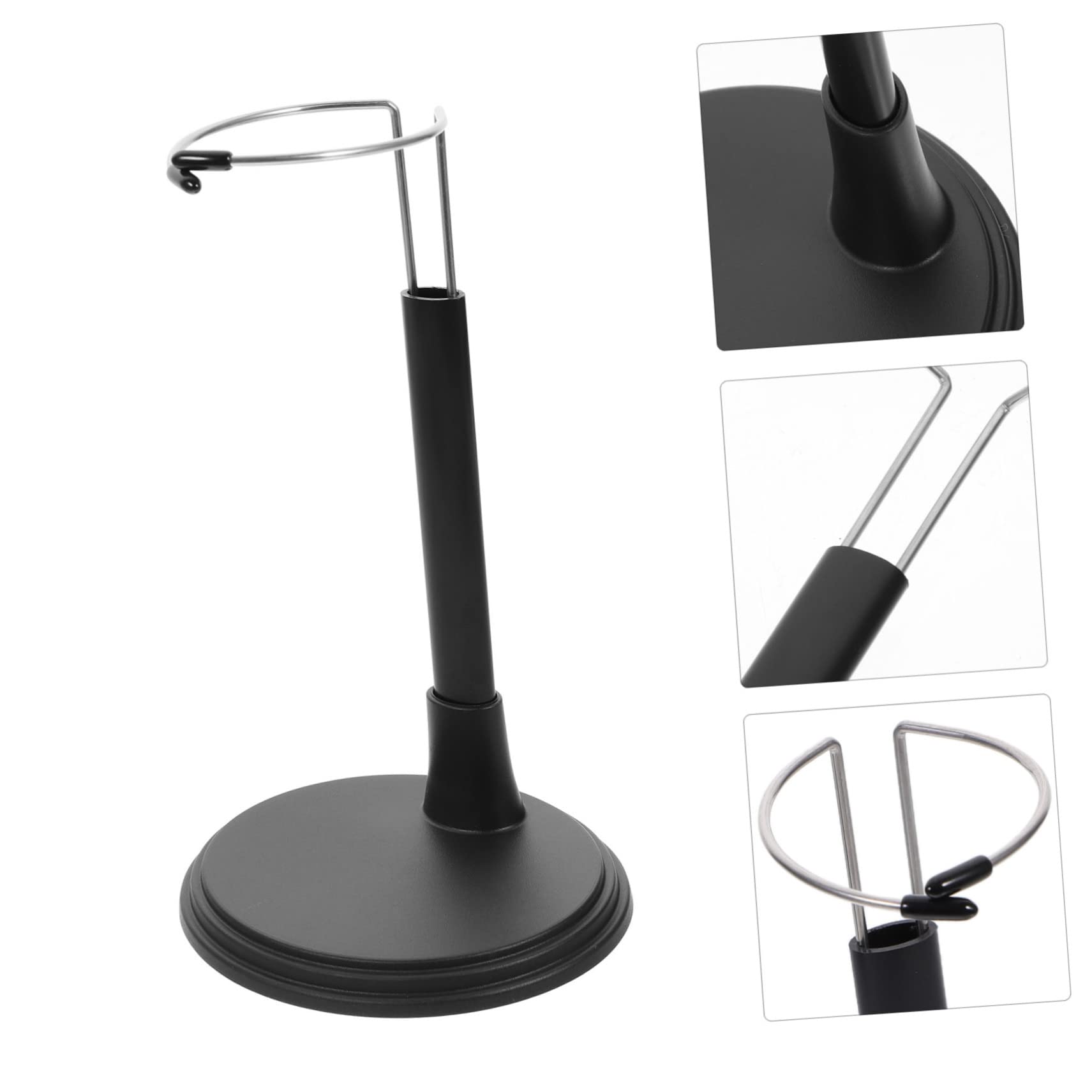 Lot De 4 Supports Pour Poupées Réglables Noirs - Stable, Pour Figurines Et Peluches (40x12x12 Cm) - 12