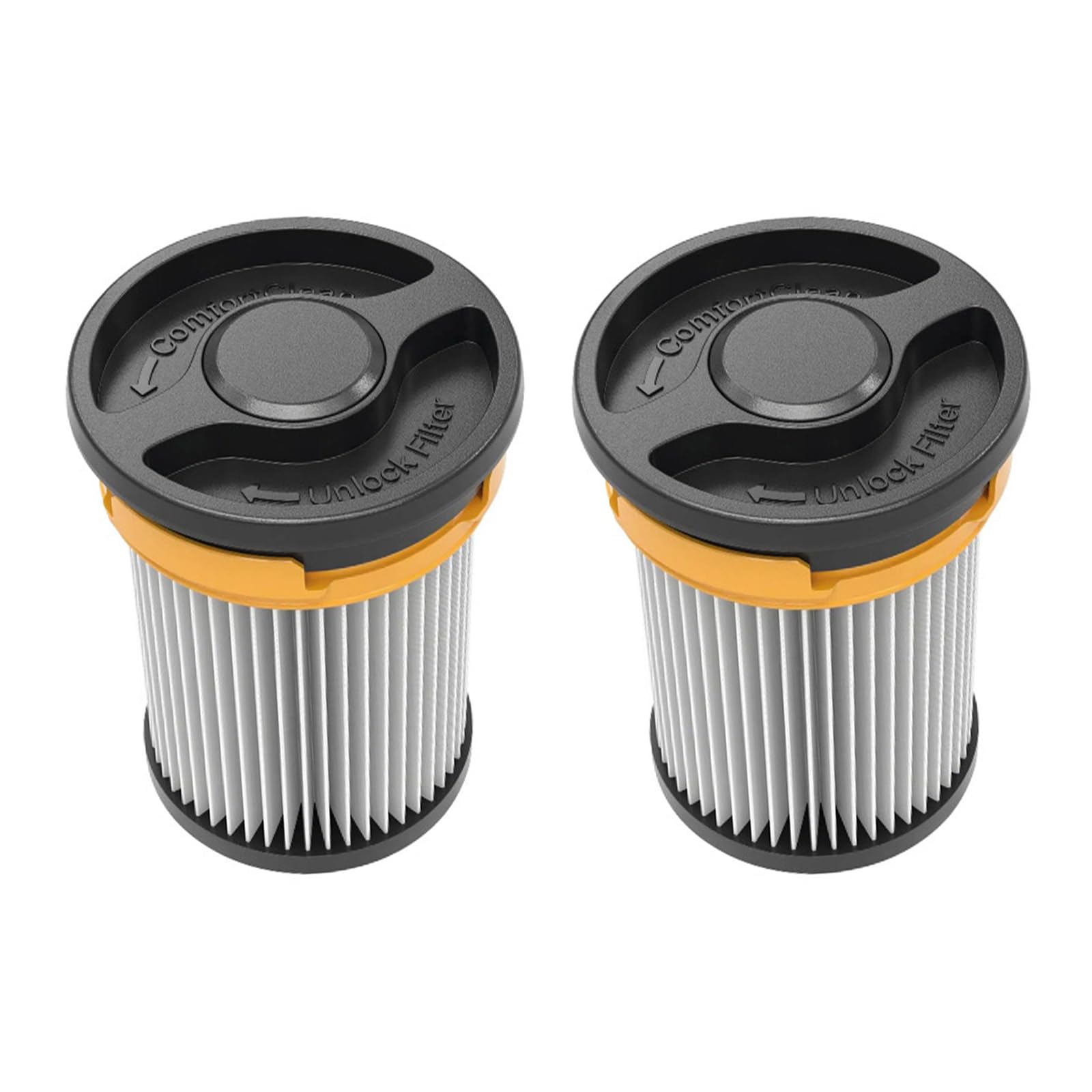 Uqezagpa 2Pcs Vacuum Filter Replacement For Hxfsf2, Pleated Cartridge For Cordless Vacuum Floor Care Maintenance Cordless Cartridge Refill Floor Care Pleated Media Cleaner Parts Upkeep Debris Pet Hair Rug