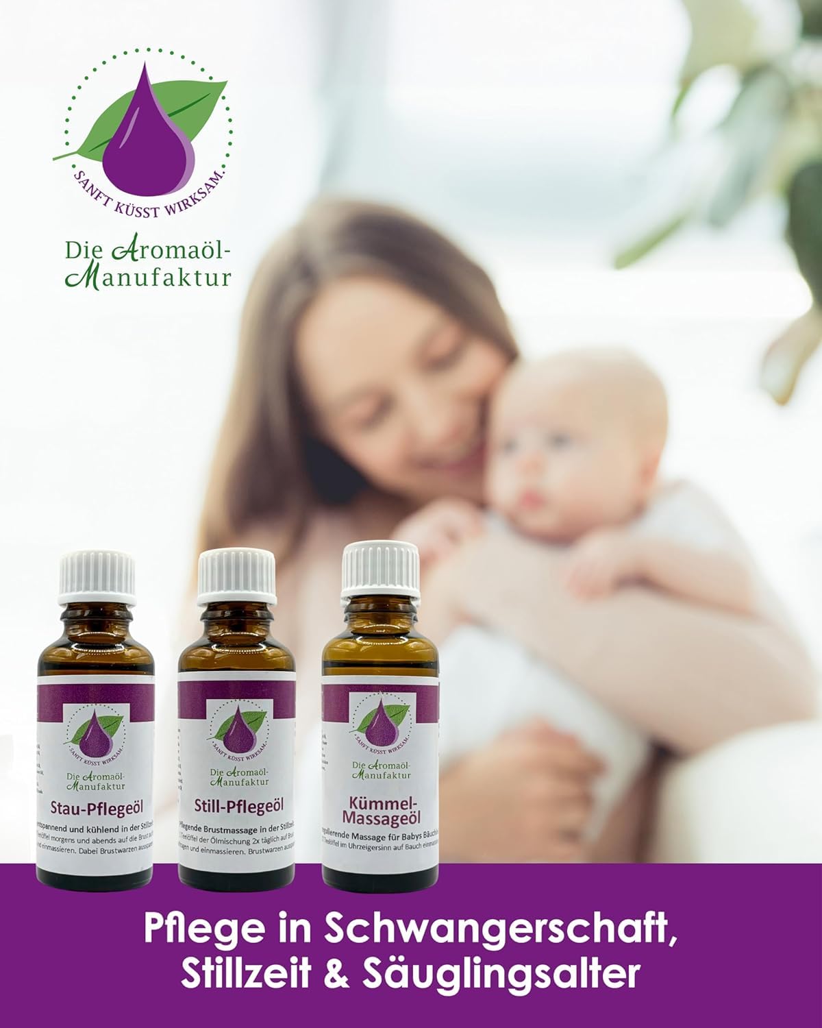 Die Aromaölmanufaktur Baby-o Care Oil 10 ml Sample Size, Soothing Baby Oil for Care of Delicate Baby Skin in the Nappy Area - Image 4