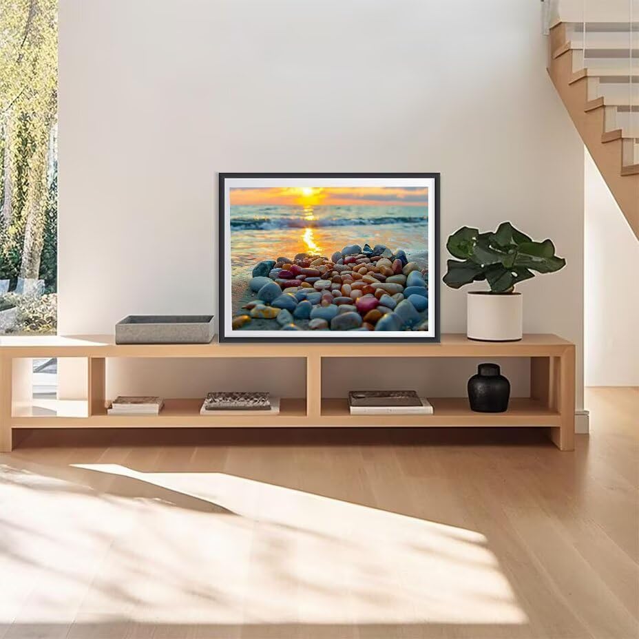 Diamond Painting Coucher de Soleil Mer 5D DIY Kit 100x130cm - 3
