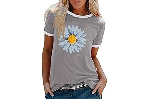Women's Summer Daisy Print T-Shirt: An Explosion of Floral Charm in 2024