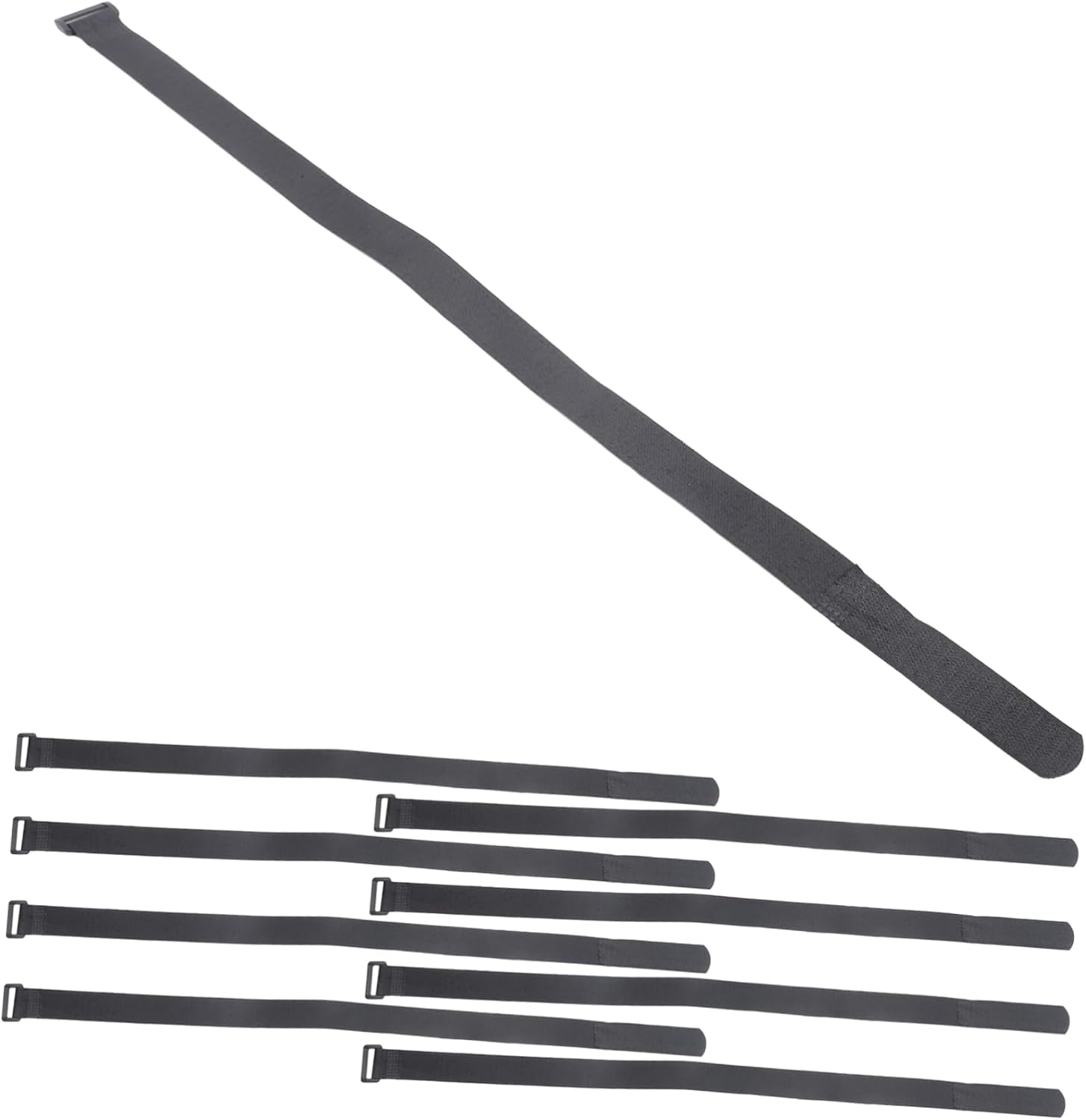 Wakauto 12Pcs Hook and Loop Yoga Mat Straps Adjustable Securing Cord Ties for Organizing Yoga Mats Models and Goods for Home Office and Sports Equipment Storage