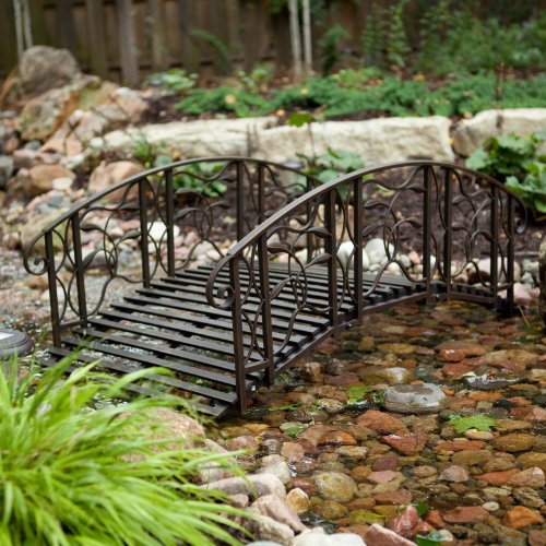 Coral Coast Coral Coast Willow Creek 4-ft. Metal Garden Bridge, Metal - Thumbnail 3