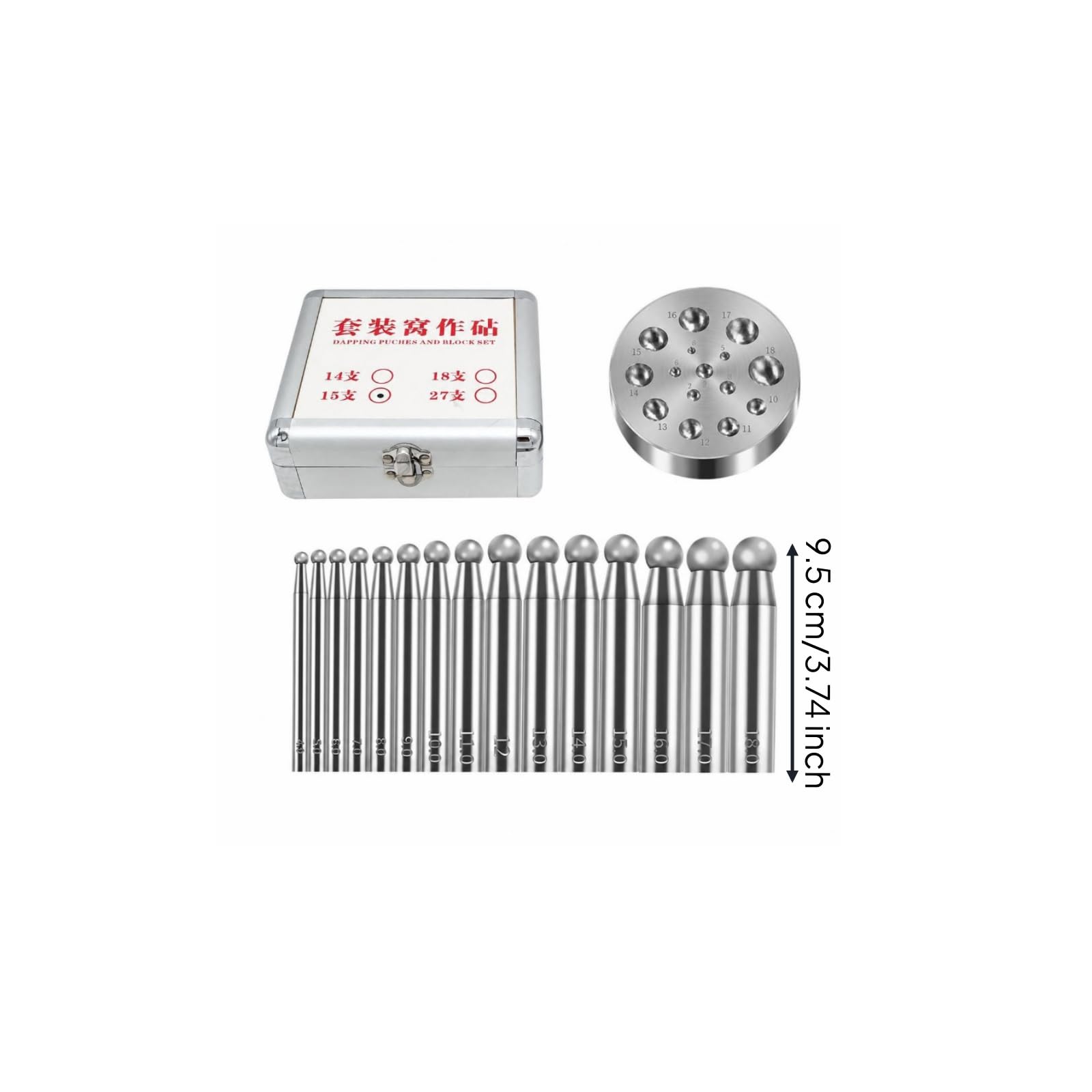 Kit per Modellare Gioielli con Custodia Lucidato, Borsa per Unsili, Portatile, Attrezzi, da,