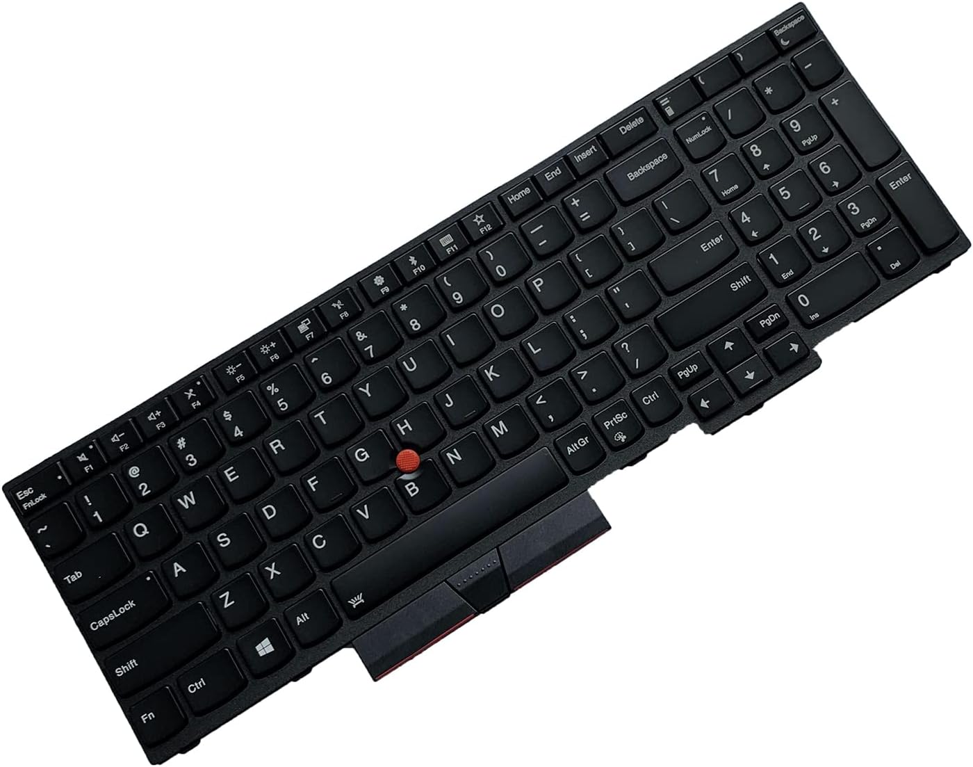 Laptop Replacement US Layout with Backlight with Pointing Keyboard for Lenovo ThinkPad E580 E585 E590 E595 T580 T590 L580 L590 P52 P72 P53 P53S P73 01YP640 01N729 01YP560 PK131672B00 01YP680